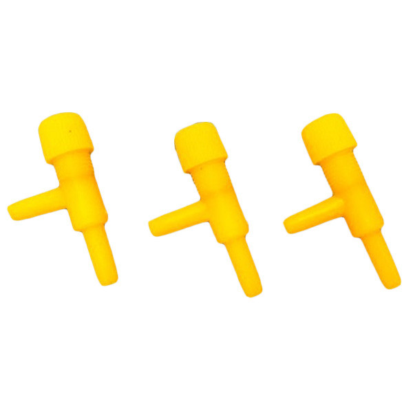 2 Way Controlled Airline Valve Yellow (3 pcs)